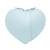 Azzedine Alaïa AB ALAÏA Blue Light Blue Calf Leather skin Le Coeur Heart Crossbody Italy