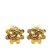 Chanel B Chanel Gold Gold Plated Metal CC Clip On Earrings France