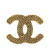 Chanel B Chanel Gold Gold Plated Metal CC Brooch France