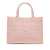 Christian Dior AB Dior Pink Light Pink Canvas Fabric Medium Cannage Embroidered Book Tote Italy