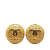 Chanel B Chanel Gold Gold Plated Metal CC Clip On Earrings France