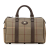 Burberry B Burberry Brown Canvas Fabric Vintage Check Boston Bag United Kingdom