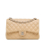 Chanel AB Chanel Brown Light Beige Lambskin Leather Leather Jumbo Classic Lambskin Double Flap Italy