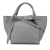 Celine B Celine Gray Pomice Calf Leather Small Big Satchel Italy