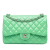 Chanel AB Chanel Green Light Green Patent Leather Leather Jumbo Classic Patent Double Flap Italy