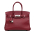 Hermès AB Hermès Red Burgundy Calf Leather Epsom Birkin Retourne 30 France