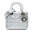 Christian Dior AB Dior Silver Calf Leather Small skin Cannage My ABCDior Lady Dior Italy