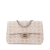 Chanel B Chanel Brown Beige Canvas Fabric Medium New Travel Line Single Flap Italy