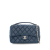 Chanel AB Chanel Blue Navy Lambskin Leather Leather Medium Easy Carry Flap Satchel Italy