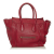 Celine B Celine Red Calf Leather Mini Luggage Tote France