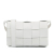 Bottega Veneta AB Bottega Veneta White Calf Leather skin Intrecciato Cassette Crossbody Italy