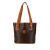 Celine B Celine Brown Coated Canvas Fabric Macadam Tote Italy