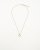 Christian Dior Twist Ring Logo Necklace