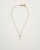 Christian Dior Logo Plate Necklace