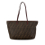 Fendi B Fendi Brown Coated Canvas Fabric Small Zucca Spalmati Roll Tote Italy