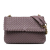 Bottega Veneta B Bottega Veneta Purple Calf Leather Medium Intrecciato Olimpia Italy