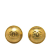 Chanel B Chanel Gold Gold Plated Metal CC Clip On Earrings France