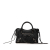 Balenciaga B Balenciaga Black Fur Natural Material Mini Shearling Motocross Classic City Satchel Italy