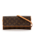 Louis Vuitton B Louis Vuitton Brown Monogram Canvas Canvas Monogram Pochette Twin GM France