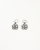 Chanel Coco Mark Camellia Rhinestone Hook Earrings