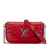 Louis Vuitton B Louis Vuitton Red Calf Leather New Wave Chain Pochette France