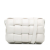 Bottega Veneta AB Bottega Veneta White Calf Leather skin Intrecciato Padded Cassette Crossbody Italy