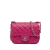 Chanel B Chanel Pink Dark Pink Lambskin Leather Leather Mini Square Classic Lambskin Flap Italy