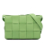 Bottega Veneta B Bottega Veneta Green Calf Leather skin Intrecciato Cassette Crossbody Italy