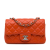 Chanel B Chanel Orange Lambskin Leather Leather Mini Rectangular Classic Lambskin Single Flap France