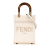 Fendi AB Fendi White Calf Leather Mini Sunshine Shopper Tote Italy