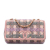 Chanel B Chanel Pink Light Pink Tweed Fabric Medium CC Filigree Flap Italy