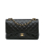 Chanel B Chanel Black Lambskin Leather Leather Jumbo Classic Lambskin Double Flap France