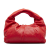 Bottega Veneta AB Bottega Veneta Red Calf Leather Small The Shoulder Pouch Italy