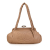 Chanel B Chanel Brown Beige Lambskin Leather Leather CC Lambskin Kisslock Frame Shoulder Bag Italy