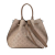 Louis Vuitton B Louis Vuitton Brown Beige Calf Leather Monogram Mahina Girolata France