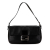 Fendi B Fendi Black Calf Leather Baguette Italy