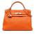 Hermès B Hermès Orange Calf Leather Clemence Kelly Retourne 32 France