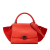 Celine B Celine Red Calf Leather Small Trapeze Satchel Italy