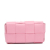 Bottega Veneta AB Bottega Veneta Pink Calf Leather Intrecciato Cassette Belt Bag Italy