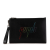 Gucci AB Gucci Black Calf Leather Rainbow Blade Clutch Italy