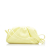 Bottega Veneta AB Bottega Veneta Yellow Light Yellow Calf Leather Extra Mini Pouch Italy