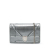 Christian Dior B Dior Silver Patent Leather Leather Patent Microcannage Diorama Wallet on Chain Italy