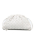 Bottega Veneta AB Bottega Veneta White Calf Leather Intrecciato The Mini Pouch Italy