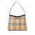 Burberry B Burberry Brown Beige Canvas Fabric House Check Shoulder Bag United Kingdom