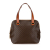 Celine B Celine Brown Coated Canvas Fabric Macadam Handbag Italy