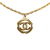 Chanel B Chanel Gold Gold Plated Metal CC Medallion Tote France