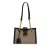 Gucci AB Gucci Brown Beige Coated Canvas Fabric Small GG Supreme Padlock Tote Italy