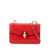 Bvlgari AB Bvlgari Red Calf Leather Mini skin Serpenti Forever Clutch with Chain Italy