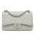 Chanel B Chanel Gray Light Gray Caviar Leather Leather Jumbo Classic Caviar Double Flap France