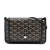 Goyard AB Goyard Black Coated Canvas Fabric Goyardine Plumet Pocket Wallet France